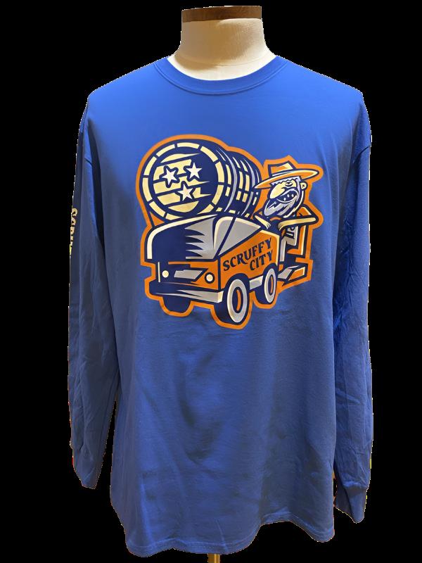 Scruffy City Shiners Long Sleeve Royal Blue